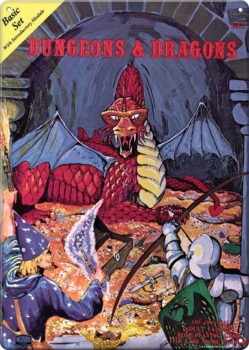 Ata-boy Letrero De Metal Advanced Dungeons And Dragons, Tama