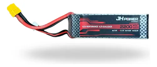 Bateria Lipo 3s 11.1v 2200mah 45c Xt60 | Parcelamento sem juros