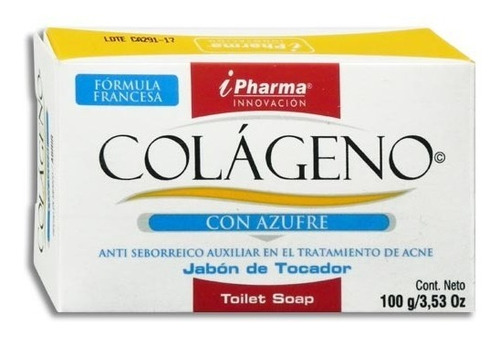 Jabón Colágeno Con Azufre Ipharma 