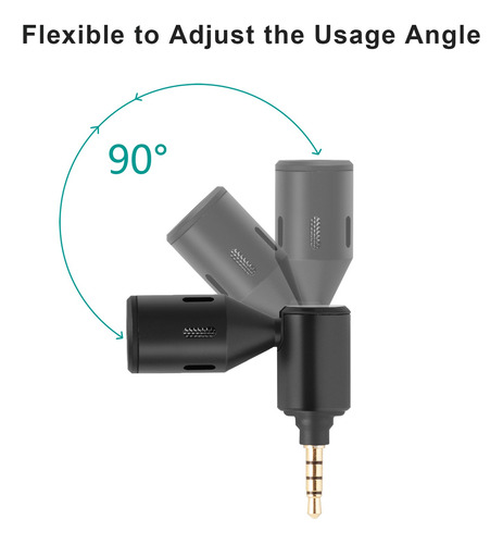 Mini Plug-in Smartphone Micrófono Teléfono Móvil Mic Cardioi