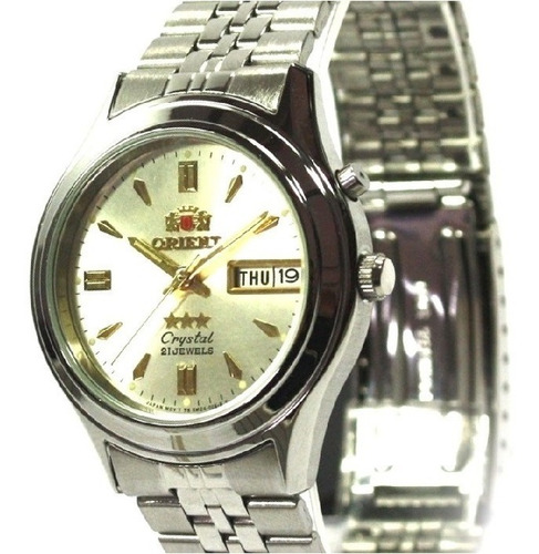 Relógio Orient Masculino Automático Aço Médio Femo301wc9