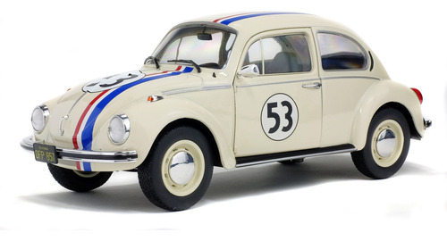Miniatura Fusca Herbie 53 1963 Tributo Filme Se Meu Fusca Falasse 1968 1:18 Solido