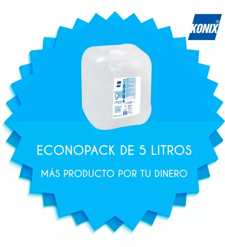 gel de ultrasonidos azul konix envase 5 litros