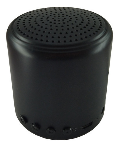 Caixa De Som Bluetooth Portátil Little Fun Inpods Fm 7cm Cor Preta