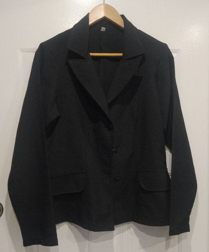 Blazer Negro De Dama Talla M, Usado