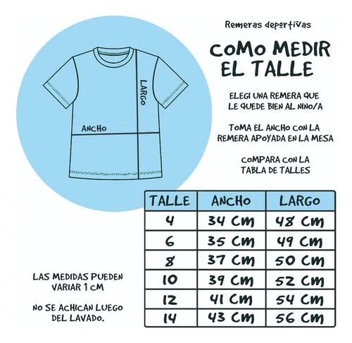Remera Deportiva Niño Boca Juniors Cabj La Mitad Mas Uno