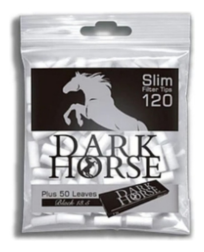 Filtro Dark Horse, Caja 20 Paquetes 120 Unid / Maxtabacos