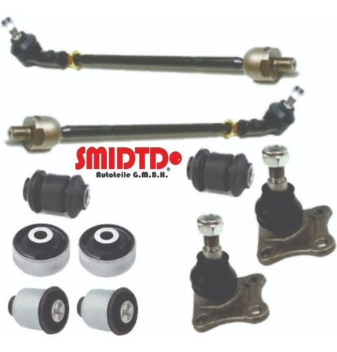 4 Bujes 2 Rotulas 2 Bieletas 2 Bujes Traser Vw Golf Jetta A4