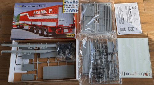Heller Vagon De Trailer Completo Deplastico Para Armar 1/24 (Usado)
