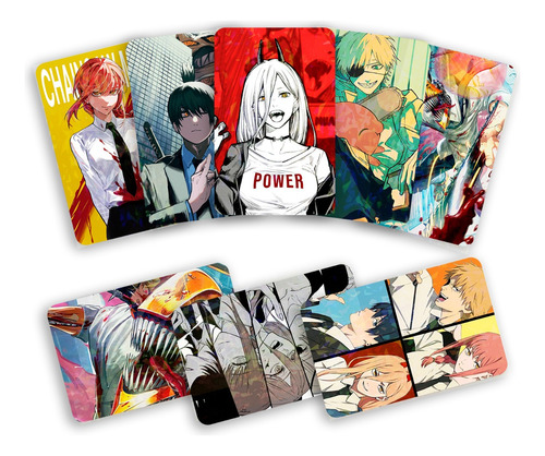 Pack 25 Photocards Holograficas Anime Manga Chainsaw Man