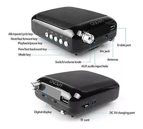 Amplificador portatil con microfono para Voz