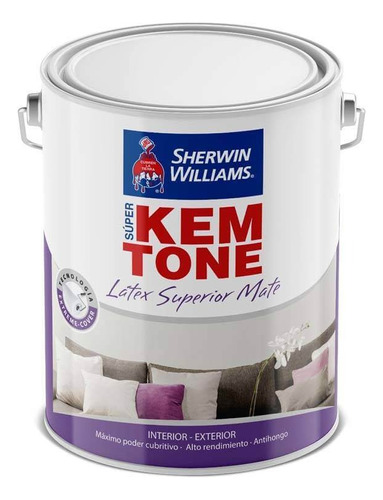 Latex Super Kem Tone Colores Galon Sherwin Williams