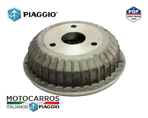 Kit 2 Tamburi Freno Originali Piaggio Per Ape Classic 601 E Calessino - Codice Originale Piaggio 152580 - Ricambio Di Qualità Per Il Tuo Ape