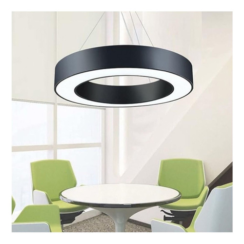 Lámpara Led Colgante Circular Abierta 36w Luz Fría