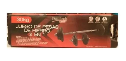 Juego De Pesas De Hierro 2 En 1 - 30 Kg Msi