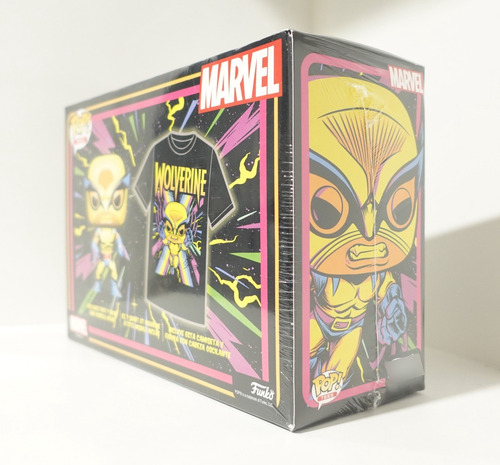 Funko Pop! Marvel Wolverine Blacklight 802 Playera Talla M (Usado)