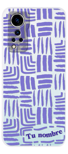 Funda Para Zte Para Mujer Rayas Abstracto Nombre