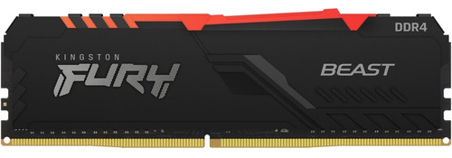 Memória Ram Kingston Fury Beast Rgb Ddr4 16gb 2x8 3600mhz F Ram