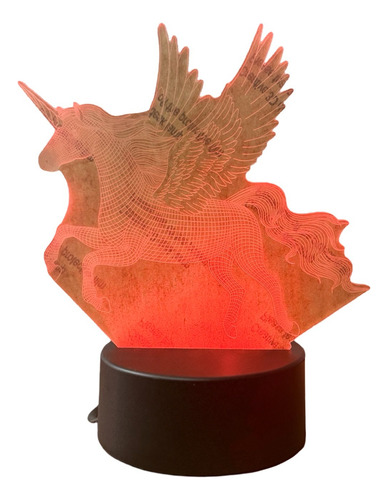 Lampara Con Efecto 3d Con Varios Diseños, 3 Colores De Luz