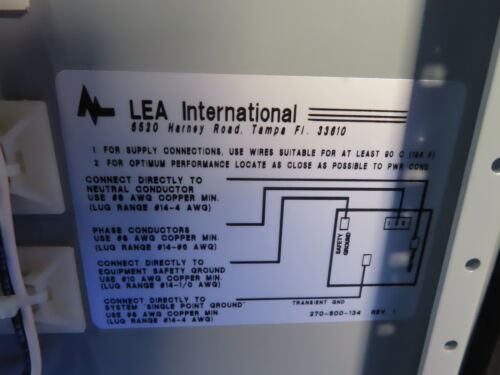 New Lea International Surge Suppressor Gb100s-120/208-3y Ccm