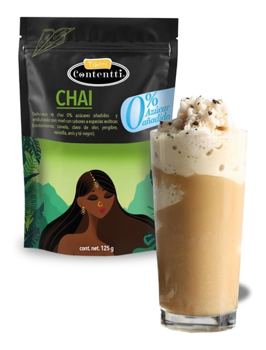 Te Chai Latte 0% Azúcar 125g Fácil Preparación Tibiri