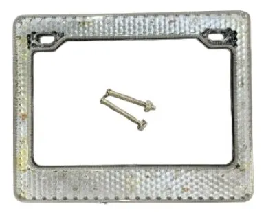 Porta Placa Con Led Azul