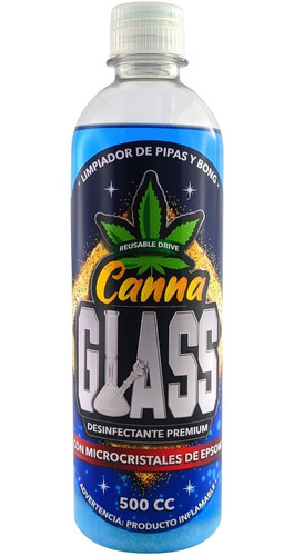 Canna Glass Limpiador De Pipas Y Bong Con Sal De Epsom 500cc