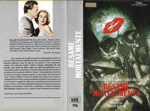 Besame Mortalmente Vhs Robert Aldrich Cine Negro