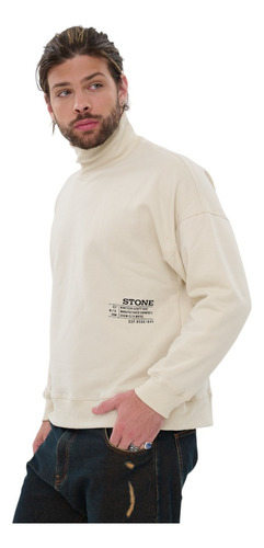 Buzo Stone Frisa Overside Estilo Polera