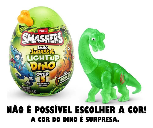 Smashers Nano Jurassic Light Up Dino Pequeno Sortido - Fun