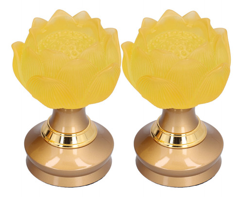 Juego De 2 Lámparas Led Buddhist Light Con Diseño De Buda, A