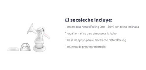 Imagen 6 de 8 de Sacaleche Manual Chicco Natural Feeling Oferta + Regalo