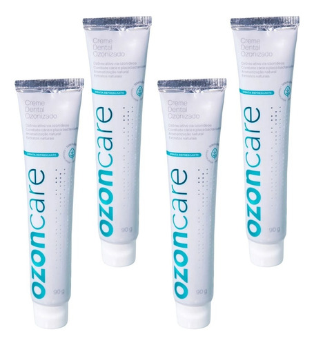 Creme Dental Ozonizado Livre De Sulfatos Kit Com 4uni 90g