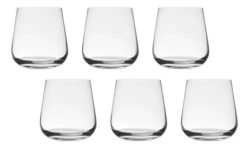 Bohemia Jogo De 6 Copos Para Whisky 320ml Cristal Ardea Bohemia Cor Transparente