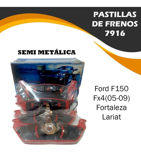 Pastilla De Freno 7916 Ford F-150 Fx4 04-09 Fortaleza Traser