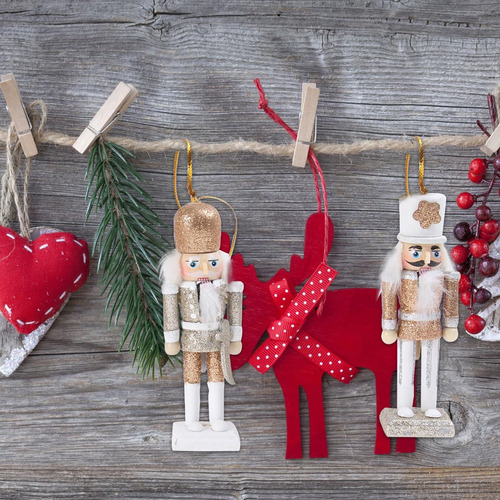 Cascanueces De Navidad Juego De 6 Piezas De Adornos De
