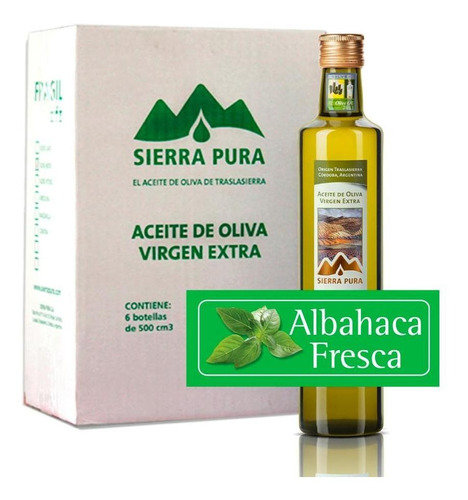 Saborizado A La Albahaca Fresca - Caja X 6 Botellas 500cc