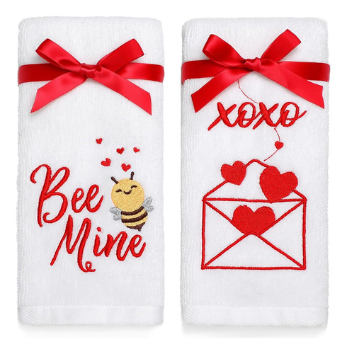 Toalla De Mano De San Valentín De 2 Piezas De Maracco, Toall