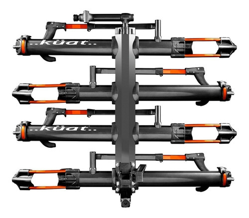 Rack Kuat Nv 2.0 Para 4 Bicicletas Gris y Naranja Brillante