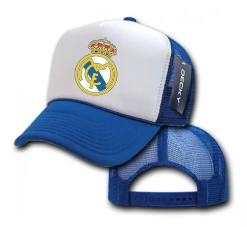 Gorra Real Madrid 2022/23 Blanca y Negra - Adulto - con Rejilla Transpirable