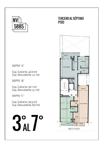 Imagen 10 de 10 de Venta - Monoambiente Divisible - Apto Prof. - Niceto Vega 5800 - Palermo Hollywood