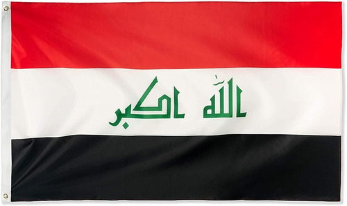 Bandera De Irak 150 Cm X 90 Cm