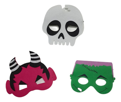 Máscara Antifaz Halloween Diseños S X 1 -cienfuegos- Color