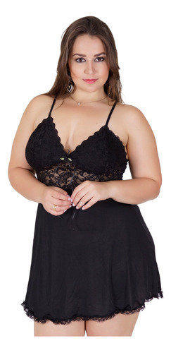 Camisola Plus Size Sensual W3572p Lingerie Sexy