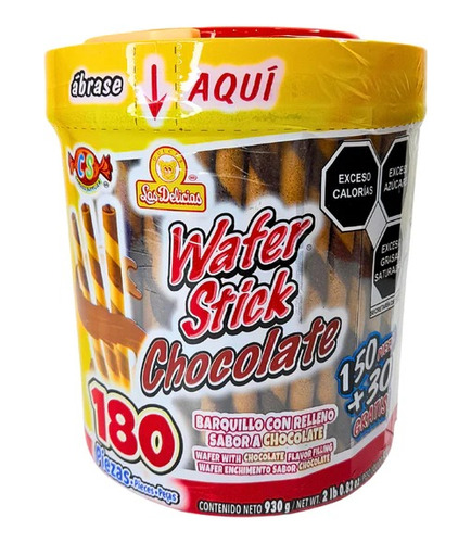Pack 2 Delicias Wafer Stick Chocolate 180p