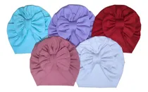 Comprar 5 Gorritos Para Bebé Niña Turbantes Moño Desde Rn Hasta 12 M