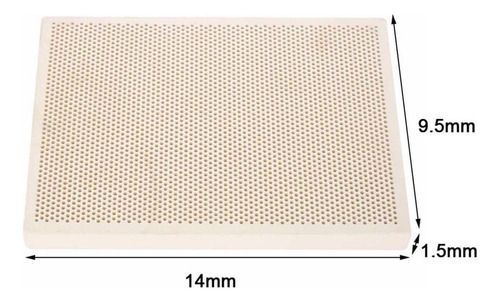 2x Placa De Cerámica Para Soldar En Forma De Panal, Placa
