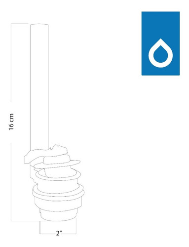 Imagen 2 de 3 de Valvula De Salida Para Sanitario Fluidmaster