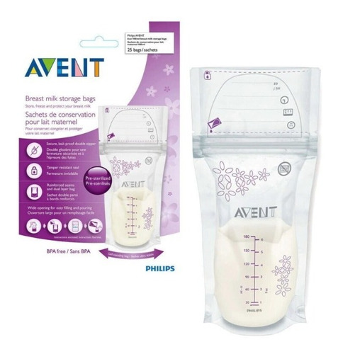 Bolsas Para Leche Avent 180 Ml