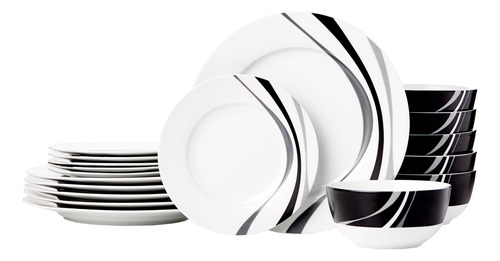 Set De Vajilla De 18 Piezas Para 6 Personas Swirl Nombre Del Diseño
